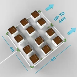 12 Planter Micro Drip Vanningssett - m/ QuickFill 60%