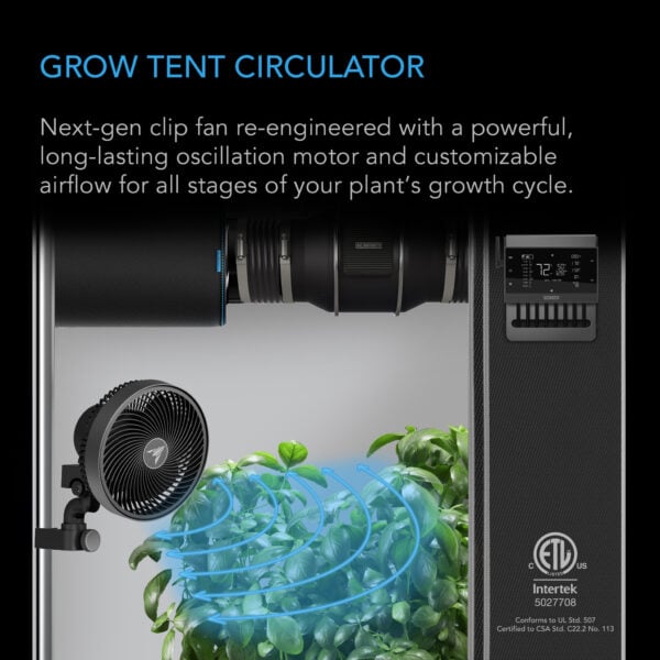 CLOUDRAY S6 – 150 mm klipsvifte med EC-motor, 10 vindmoduser og auto-oscillasjon - Bilde 2