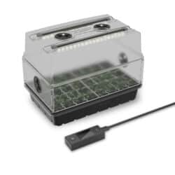 AC Infinity heavy-duty minidrivhus med Samsung LED og høydejustering – 5×8 celler, 3 mm kuppel