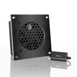 AC Infinity AIRPLATE S1 stillegående skapvifte sett forfra