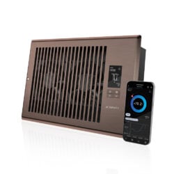 AC Infinity AIRTAP T6 Bronse ventilboostervifte sett forfra