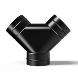 Y-Splitter 100 mm i Stål