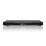 AC Infinity AIRCOM T10 kjølevifte for AV-utstyr med LCD, fremre uttak, sett forfra
