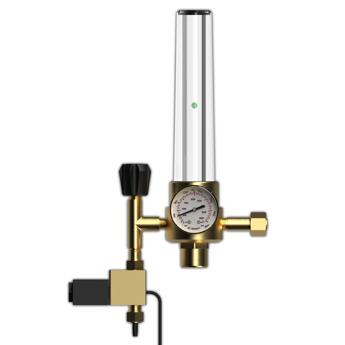 Dyrkeland AC Infinity CO2-regulator med Karbondioksidmonitor, Magnetventil og Gassstrømmåler