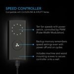 Airlift S12, Veggmontert Avtrekksvifte 300 mm, med Hastighetskontroller - Bilde 3