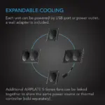 AC Infinity AIRPLATE S1 kjøler elektronikk i kabinett
