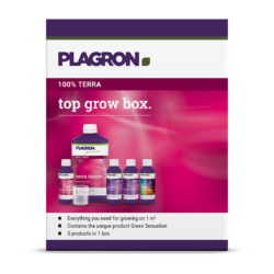 Plagron Top Grow Box 100% Terra – Komplett Næringskit for 1 m²