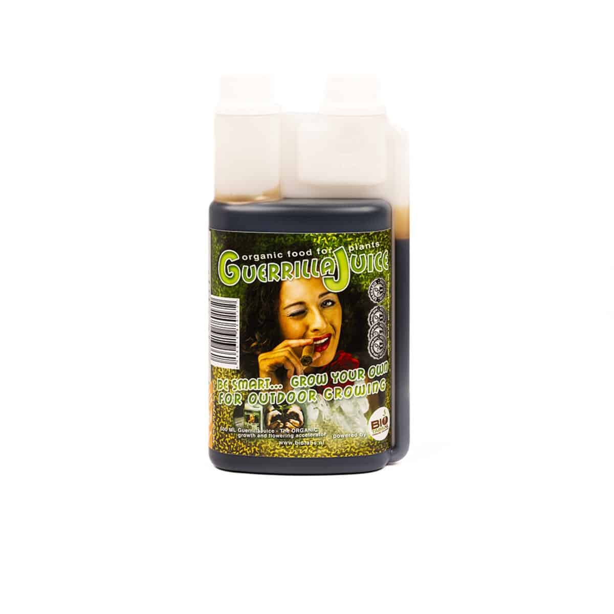 product-guerrilla-juice-500-ml BioTabs Guerrilla Juice – flytende økologisk vekst- og blomstringsbooster, NPK 5-1-5 - Bilde 1