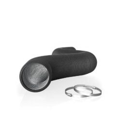 Ventilasjonskanal 250 cm, med 2 Slangeklemmer dyrkeland